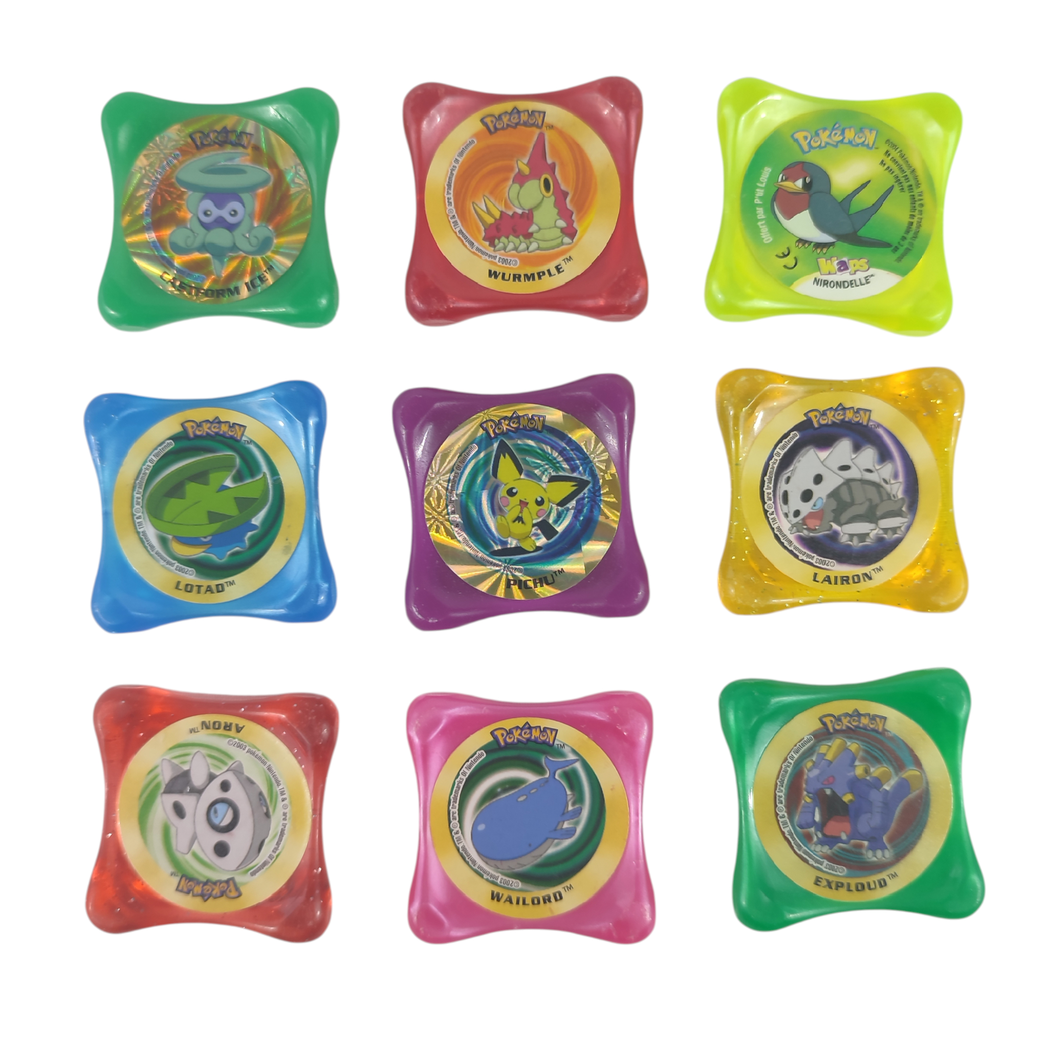 Lot 8 Waps Pokemon + 1 offert Bon état -  reconditionné disponible sur Label Emmaüs